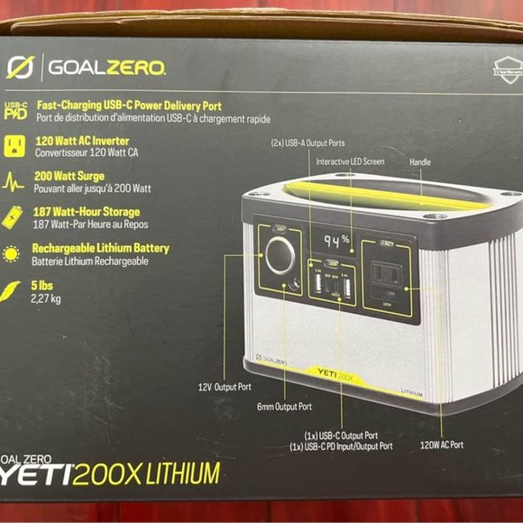 Goal Zero Yeti Lithium 200X Portable Power Station - Picture 4 of 11